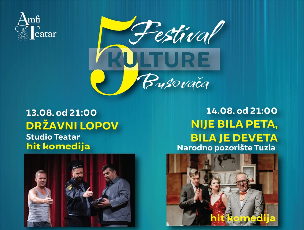 Peti međunarodni Festival kulture Busovača 2025. donosi bogat i raznovrsni program