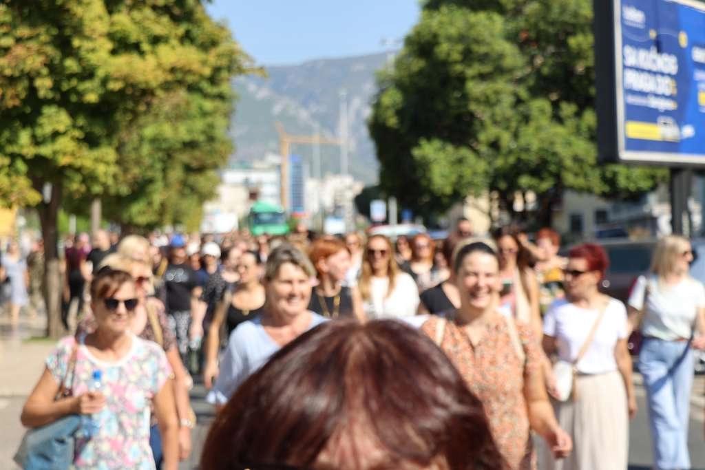 Prosvjedna šetnja djelatnika srednjih škola Županije Zapadnohercegovačke u srijedu u Širokom Brijegu