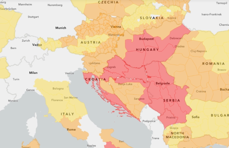 Meteoalarm upozorenje za četvrtak: Dijelovi BiH u “crvenom”, ovo su preporuke