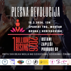 Plesna revolucija u Mostaru u sklopu kampanje 'Jedna milijarda ustaje'