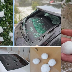 Tuča veličine jajeta, zbrajaju se štete