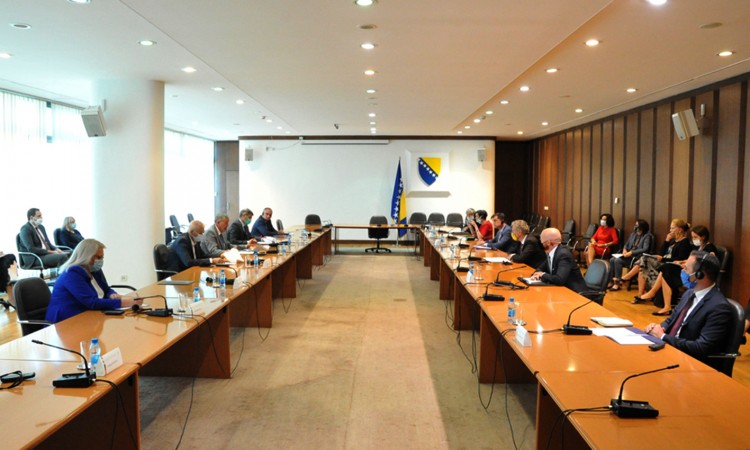 Rukovodstvo domova PSBiH razgovaralo s ambasadorima Kvinte i šefom Delegacije EU