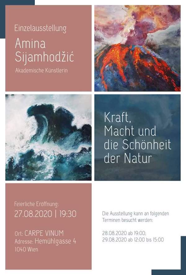 Izložba Amine Sijamhodžić u Beču 27. kolovoza