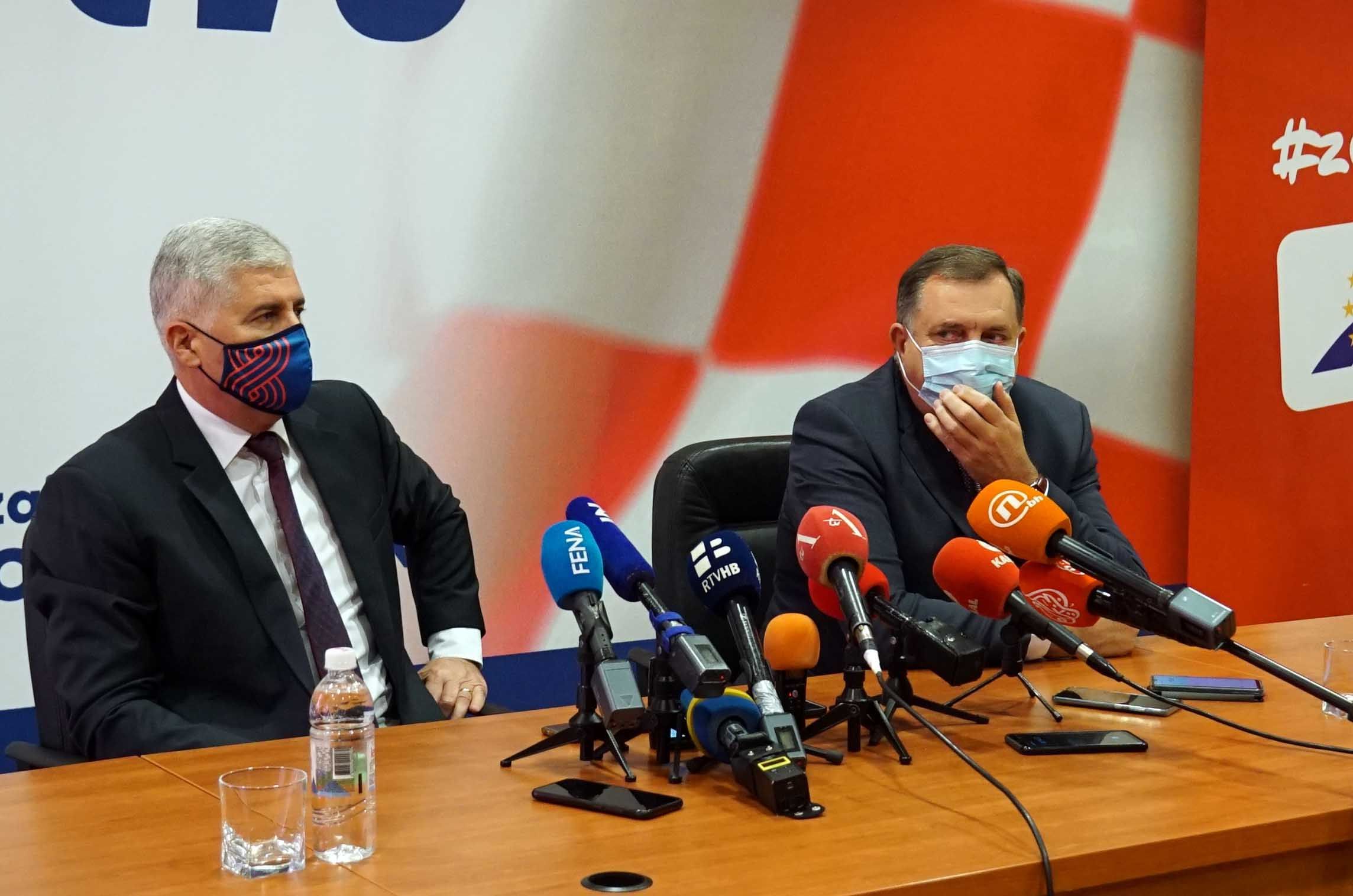 Dodik s Čovićem o izborima u Mostaru