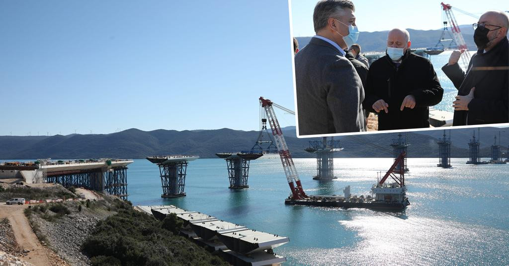Pelješki most spojen s kopnom