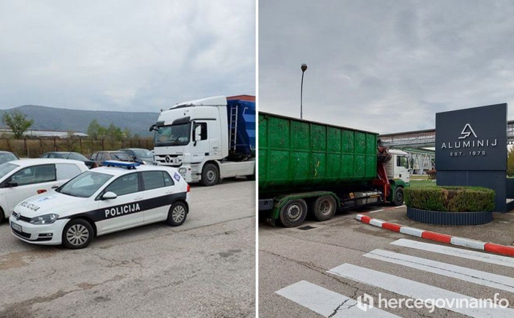 GDJE JE NESTAO KABIRI? Kamionima blokirali ulaz u Aluminij Industriju