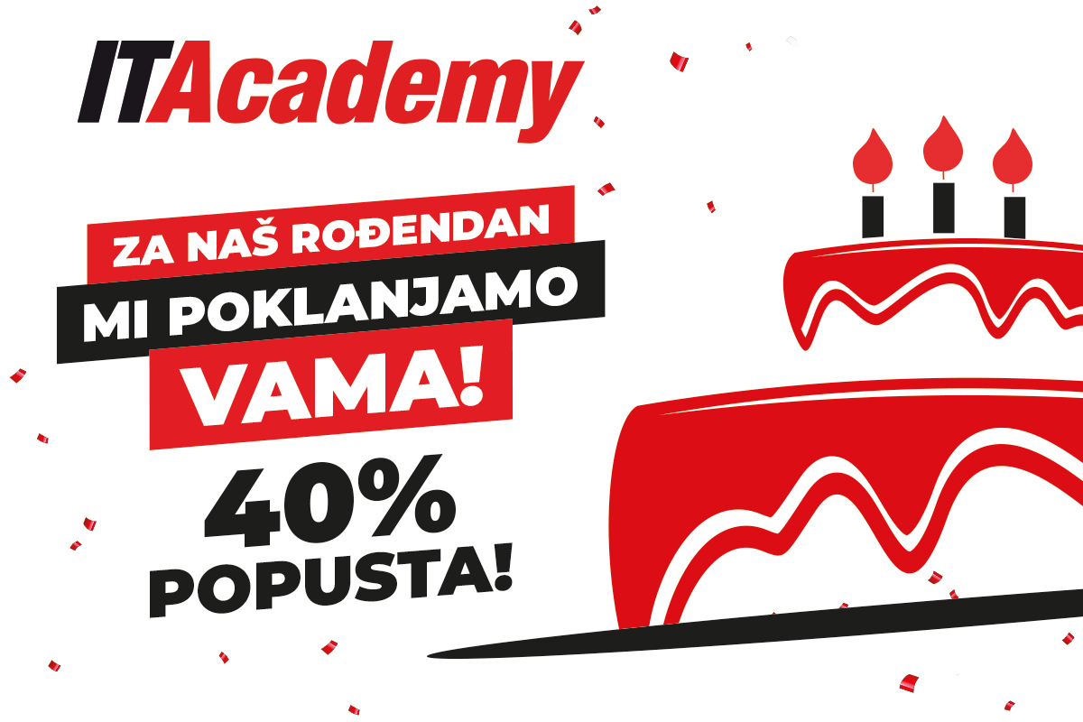 Još danas možete iskoristiti 40% popusta za upis na ITAcademy