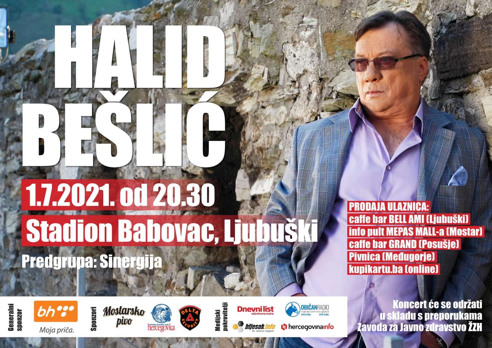 Veliko zanimanje za koncert Halida Bešlića u Ljubuškom