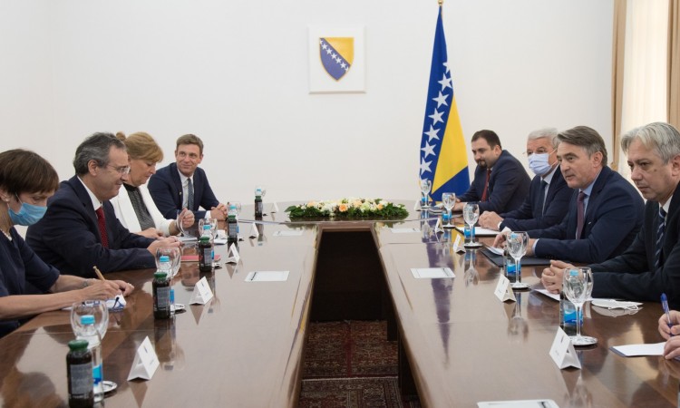 Komšić i Džaferović s Bergerom