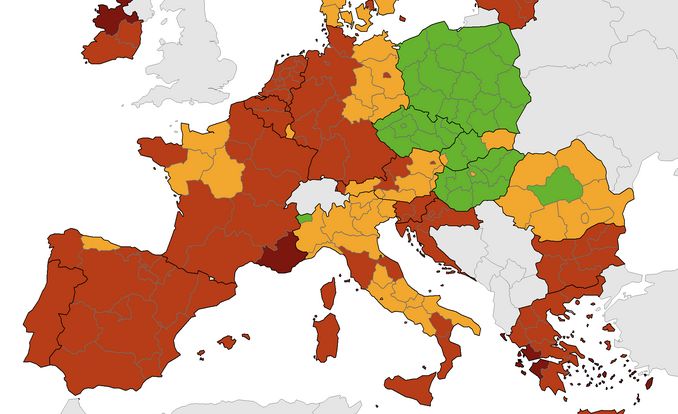 KORONAKARTA: Zacrvenila se cijela Hrvatska