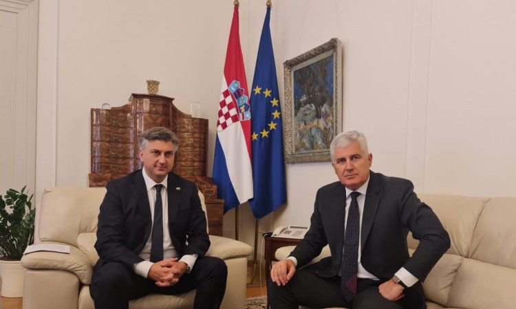 Čović u Zagrebu održao sastanak  Plenkovićem