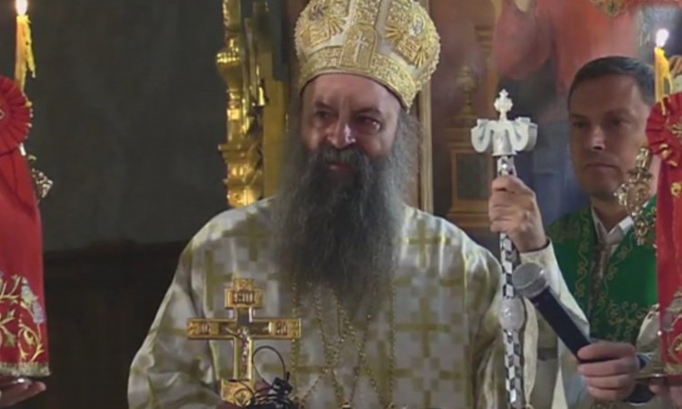 Patrijarh Porfirije služio liturgiju u Sabornoj crkvi u Sarajevu