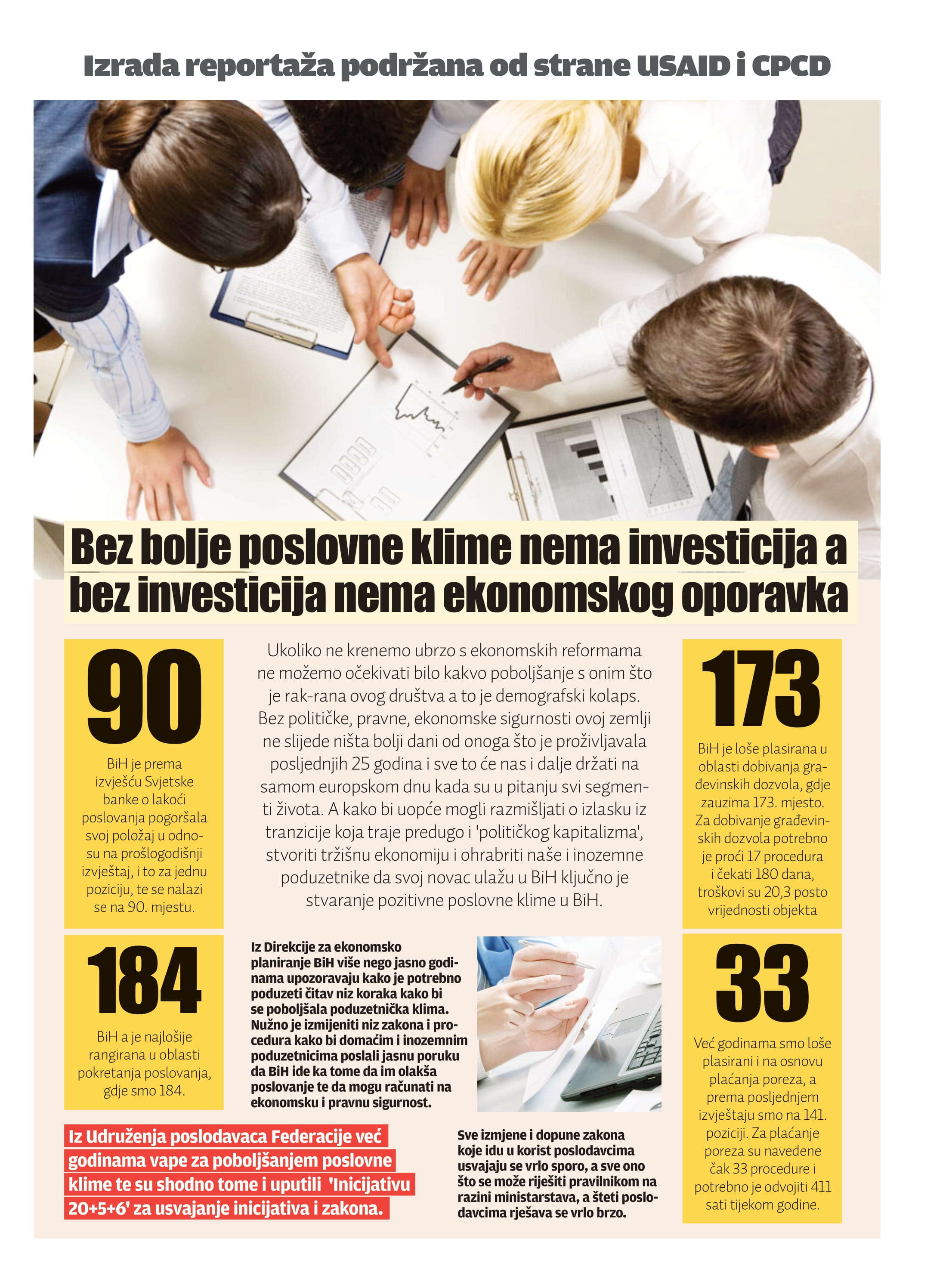 Bez bolje poslovne klime nema investicija