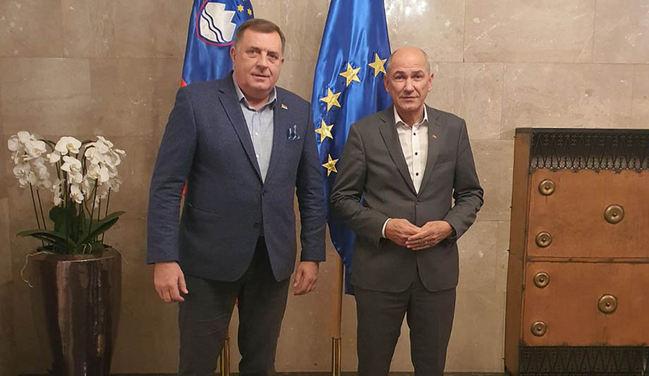 DRUŽENJE S EKSTREMNIM DESNIČARIMA: Nakon ručka s Orbanom, Dodik na večeri kod Janše