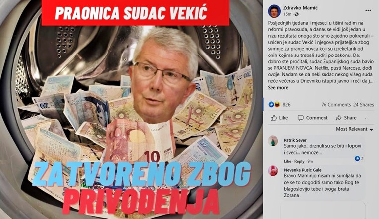 Mamić se javio o uhićenju suca Vekića