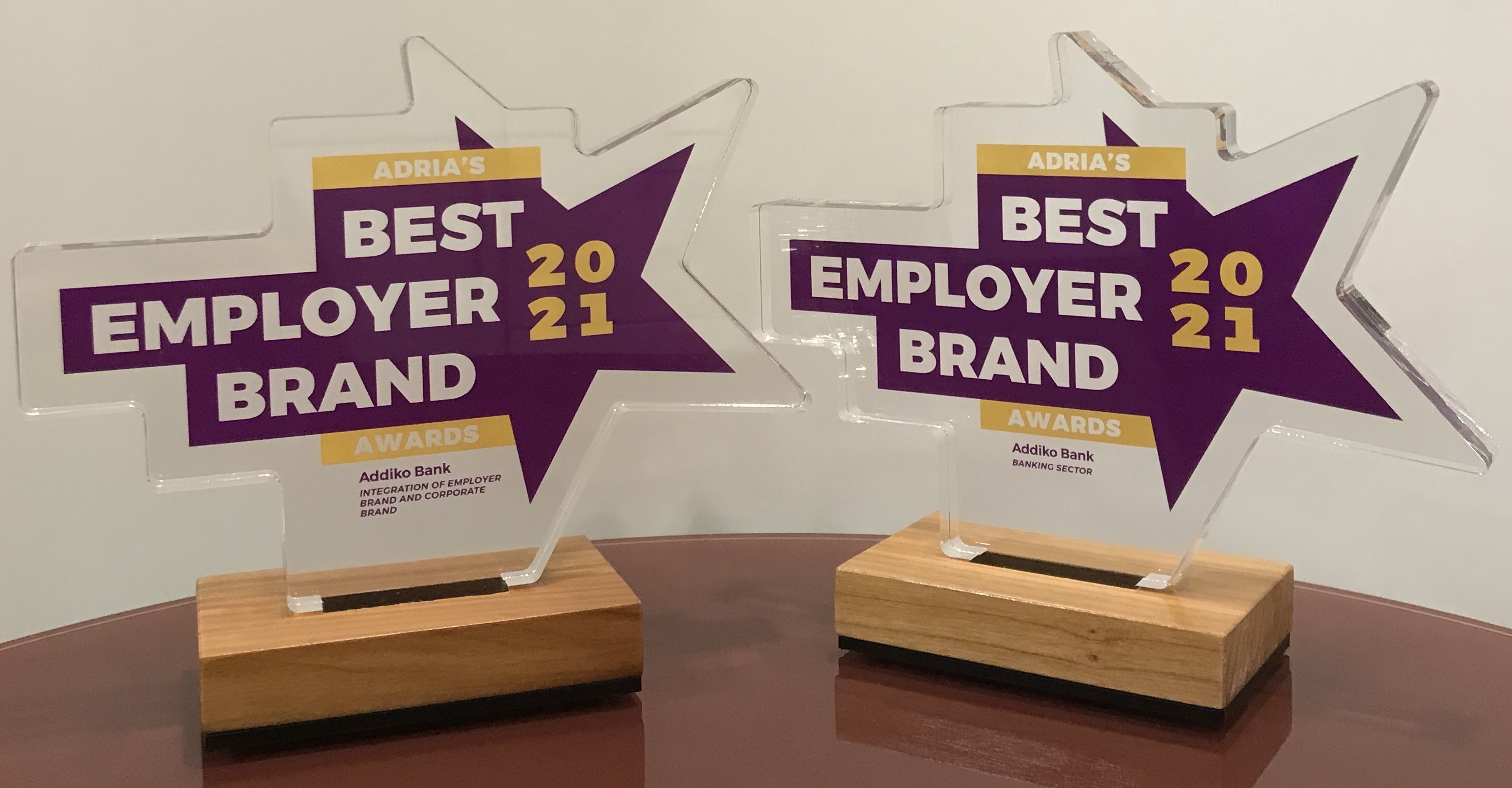 Addiko banka osvojila dvije Best Employer Brand Awards Adria 2021 nagrade