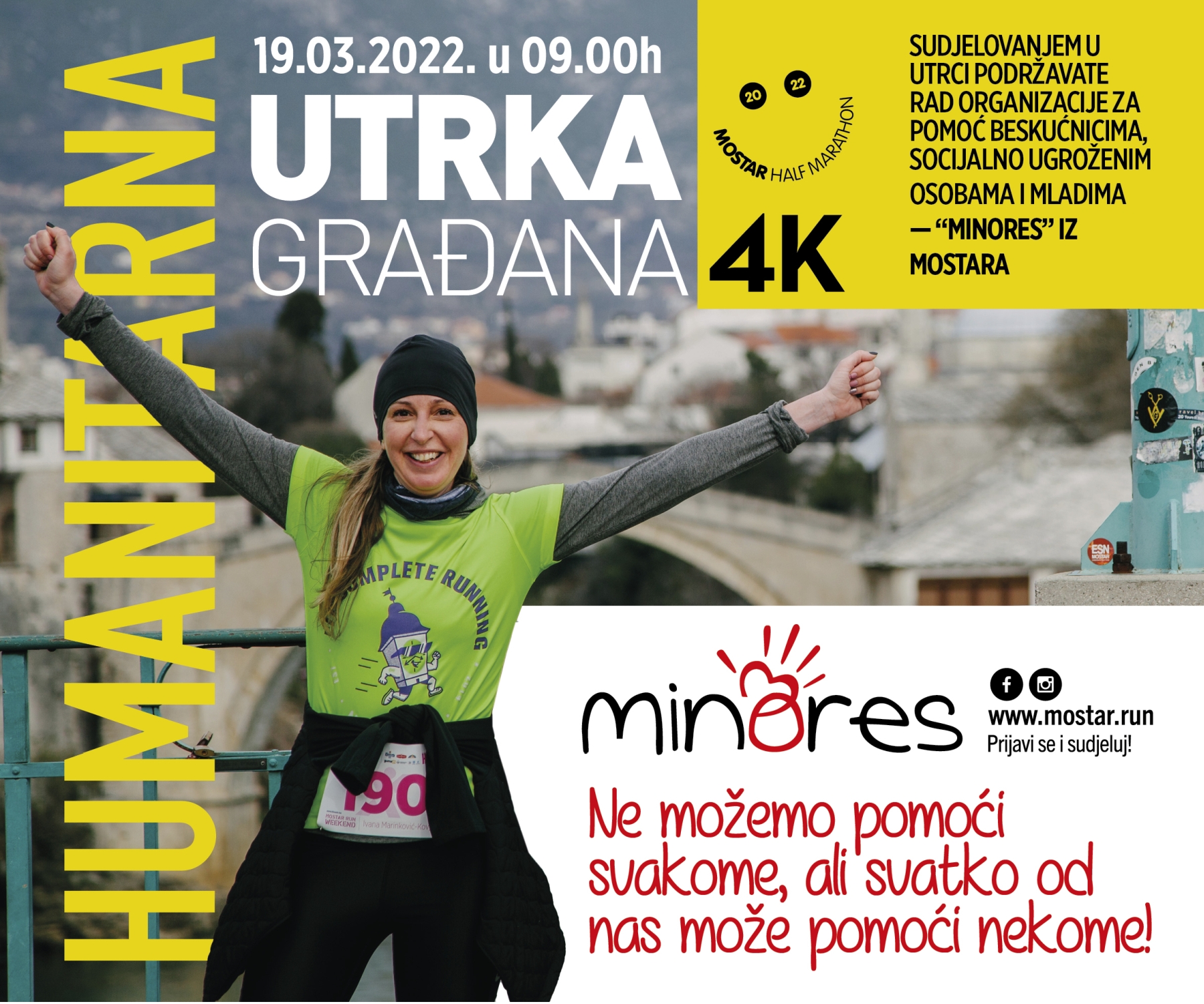 6. MOSTAR RUN WEEKEND: Aktivnošću podržite humanitarnu manifestaciju