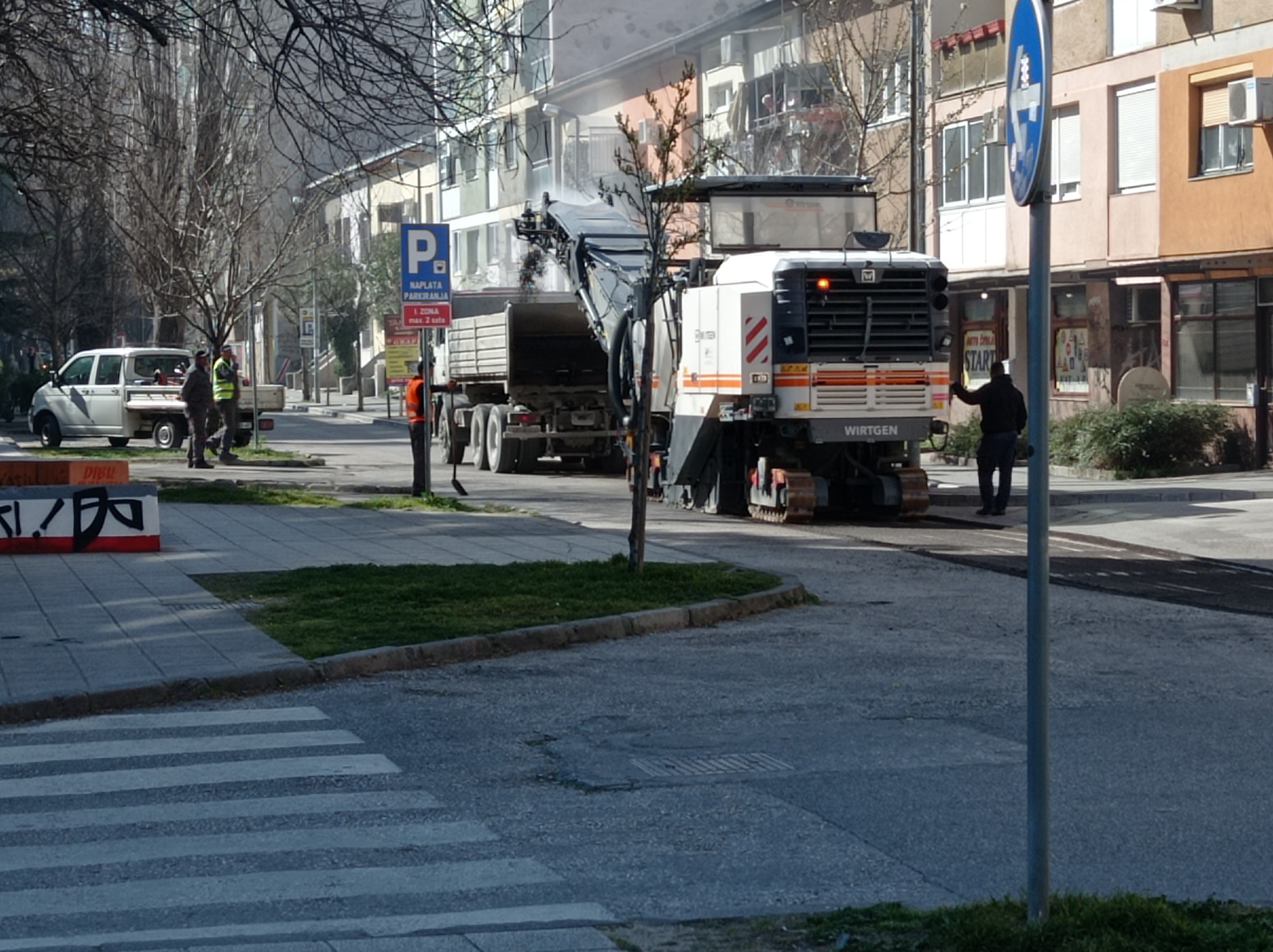 Radovi u Zagrebačkoj ulici u Mostaru