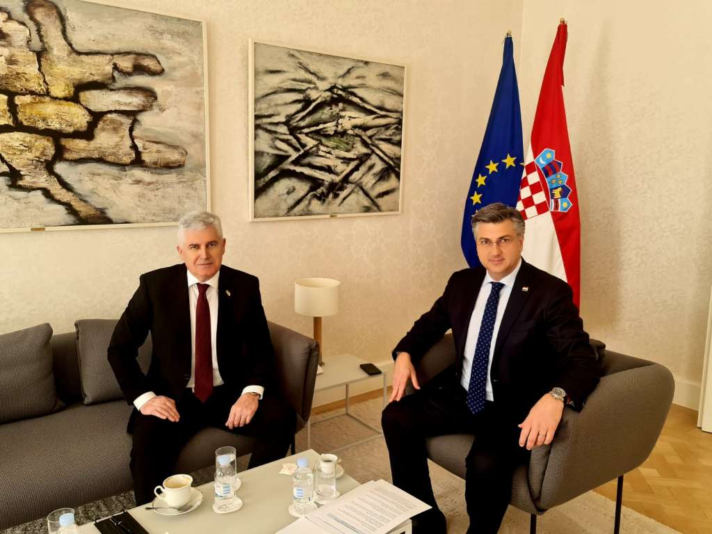 Čović se sastao s Plenkovićem: Konačni dogovor u BiH mora biti postignut