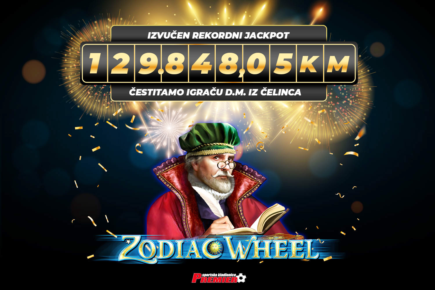 Rekordni Jackpot na online casino igrama Premier kladionice!