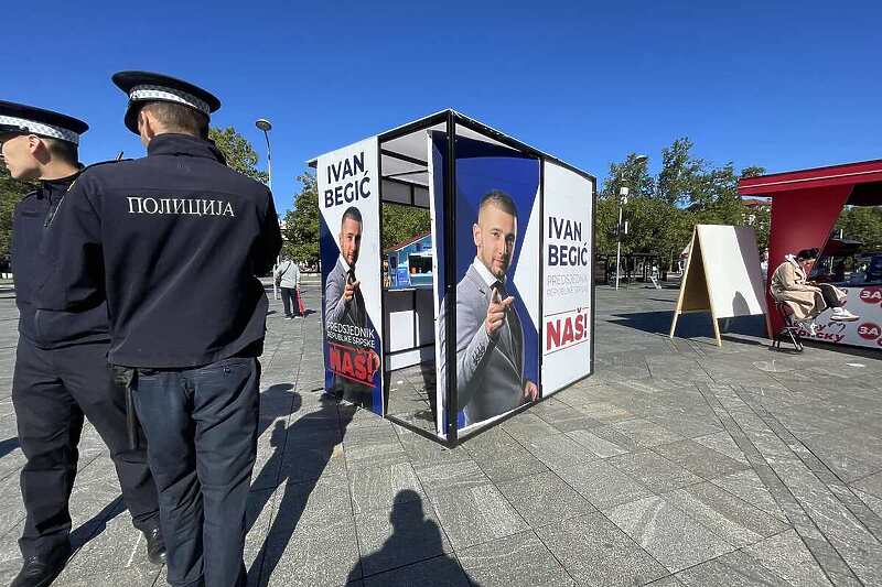 Ivanu Begiću uništili štand u Banja Luci, sve snimile nadzorne kamere