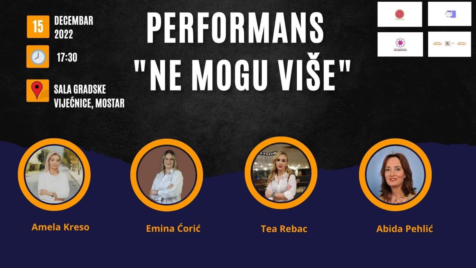 U Mostaru performans 'Ne mogu više'