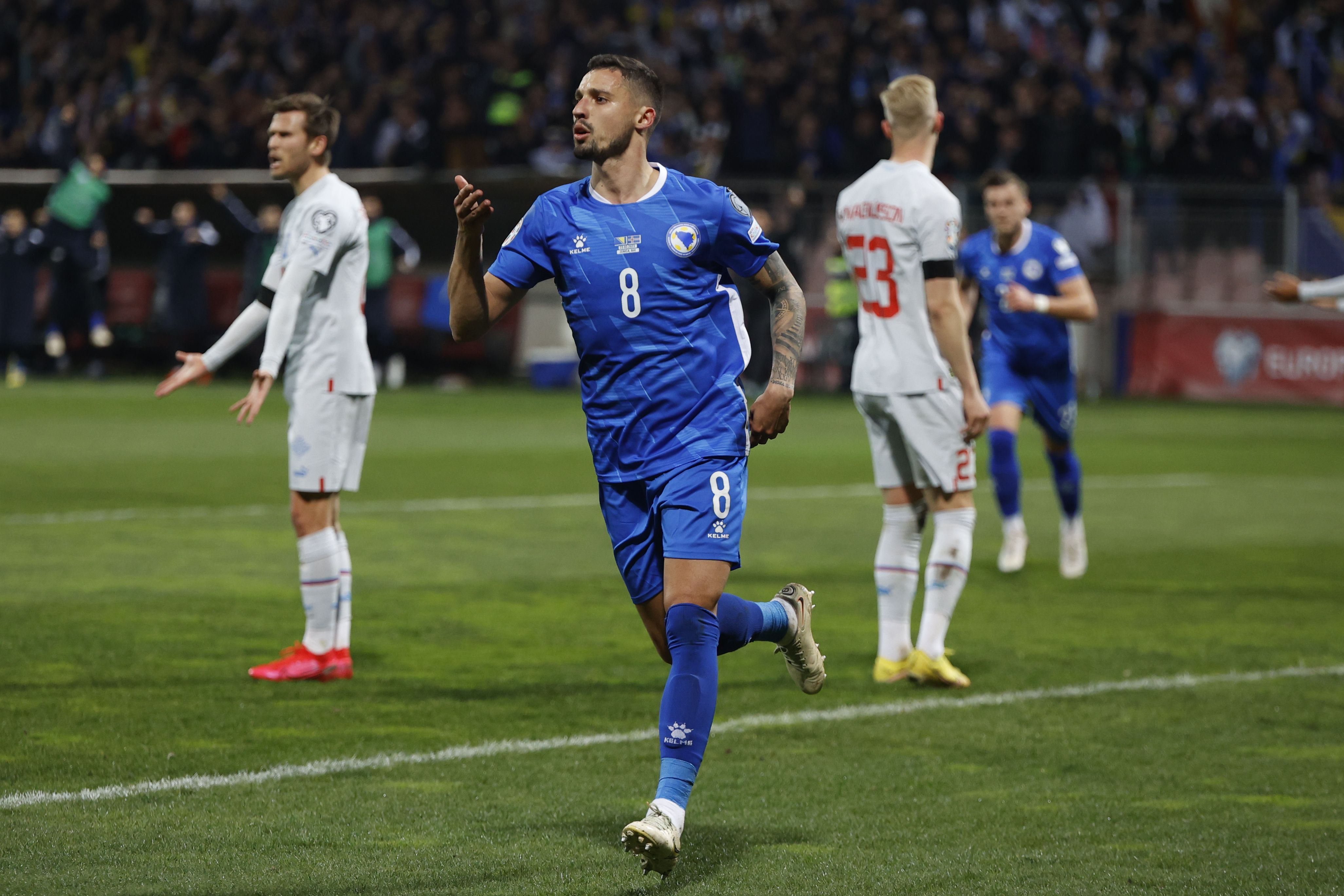 BiH golovima Krunića vodi protiv Islanda na poluvremenu sa 2:0