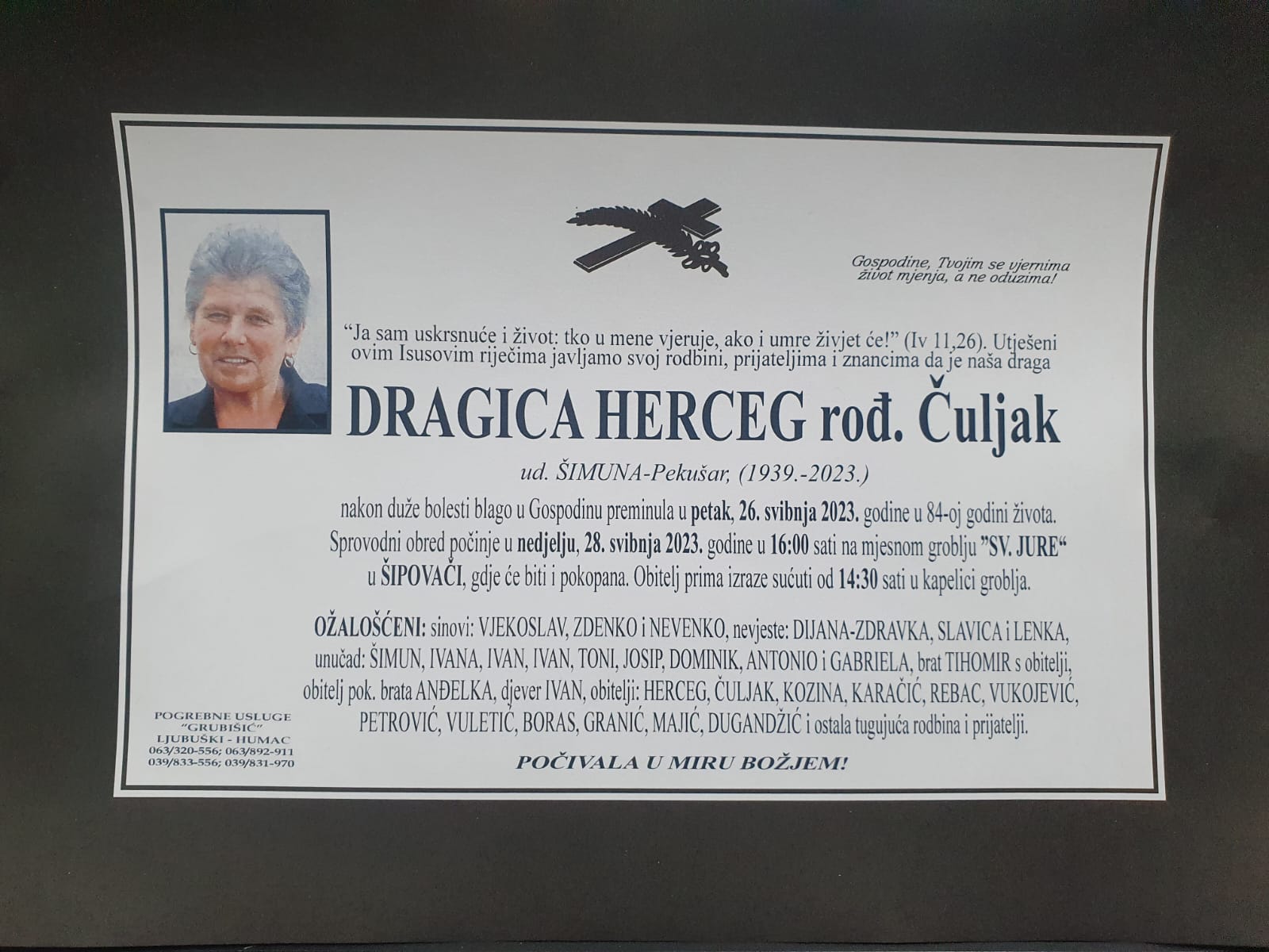 Dragica Herceg rod. Čuljak