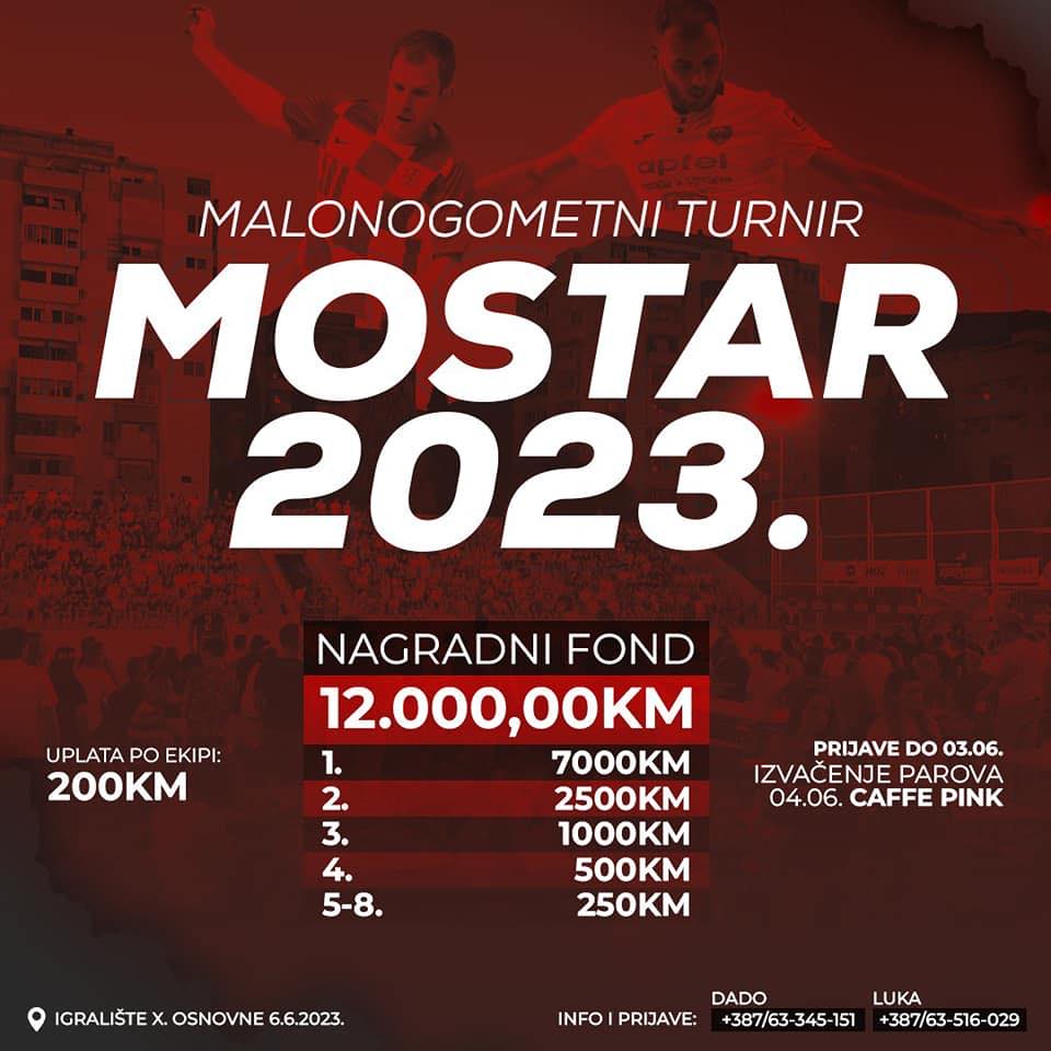 Počele prijave za drugo izdanje Malonogometnog turnira Mostar 2023.