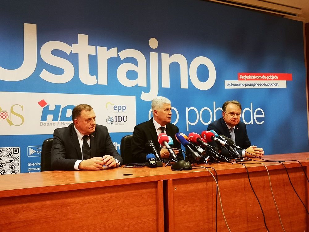 Čović, Nikšić i Dodik formirali tim za pripremu izmjena Izbornog zakona