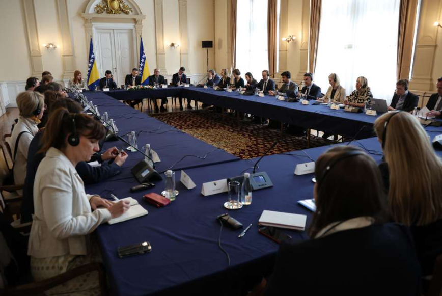 Bećirović s delegacijom zemalja članica EU: Članstva u EU i NATO-u strateški ciljevi BiH
