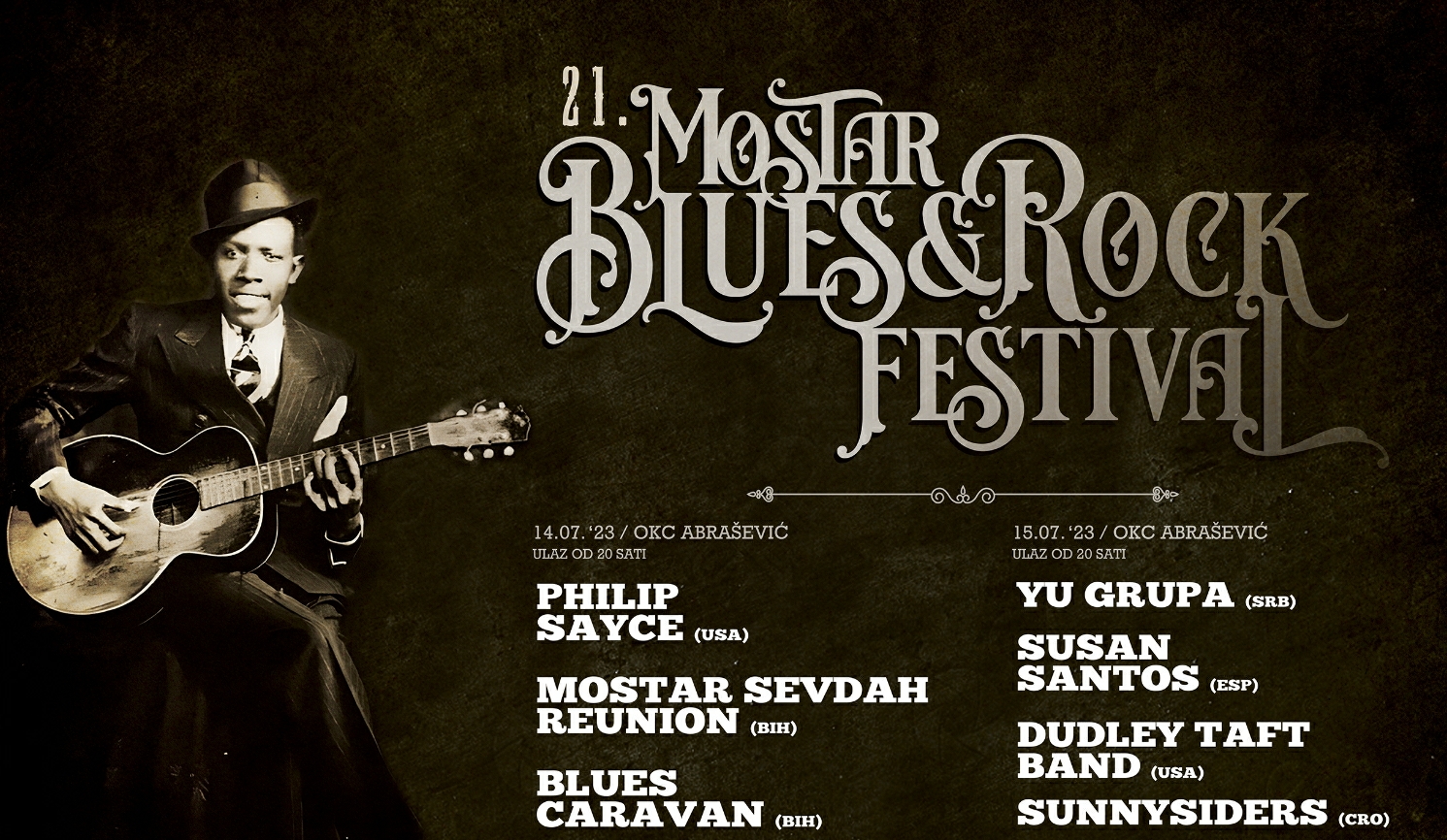 Sutra starta 21. Mostar Blues & Rock Festival