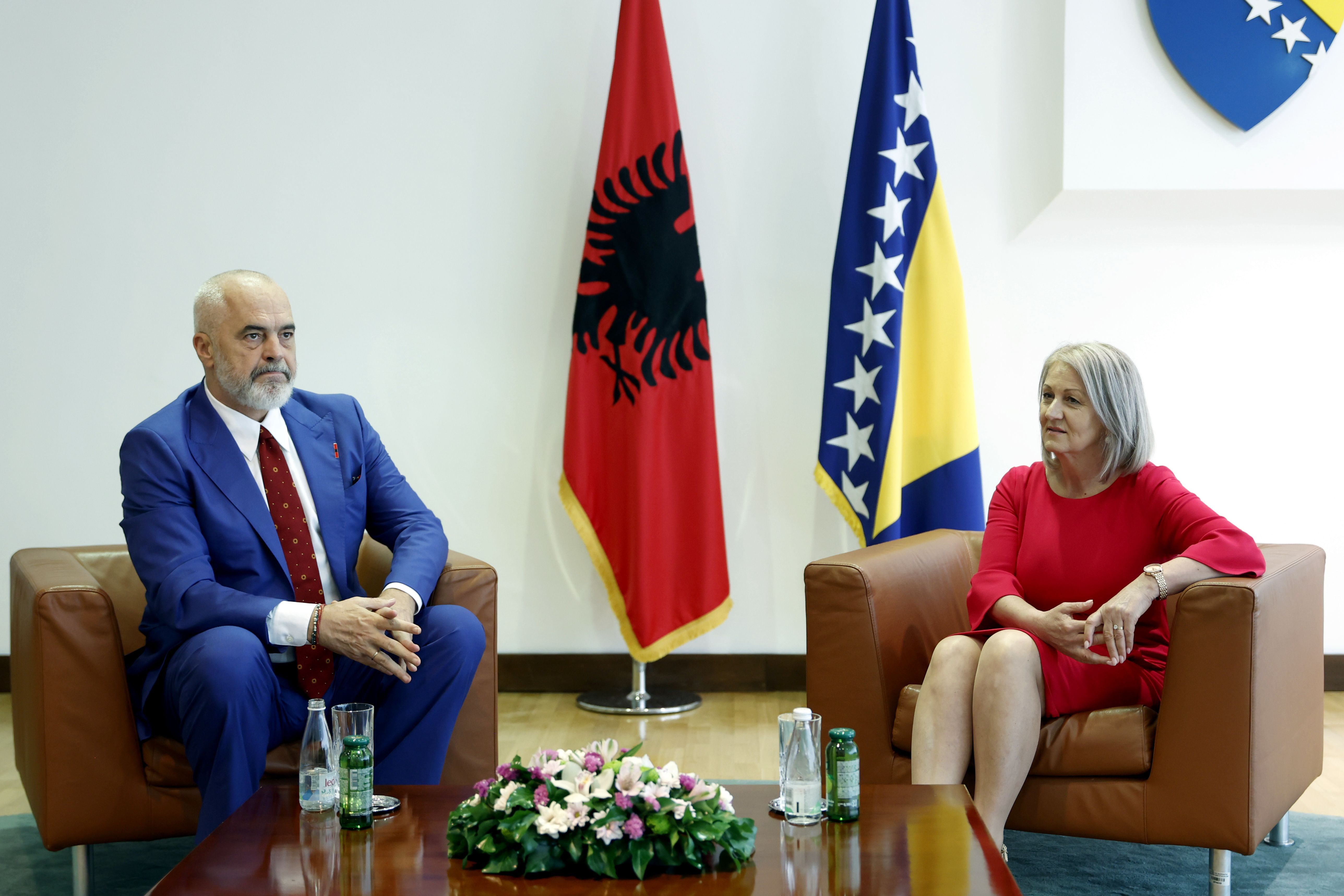 Edi Rama u posjeti BiH, održao sastanak s predsjedavajućom Krišto