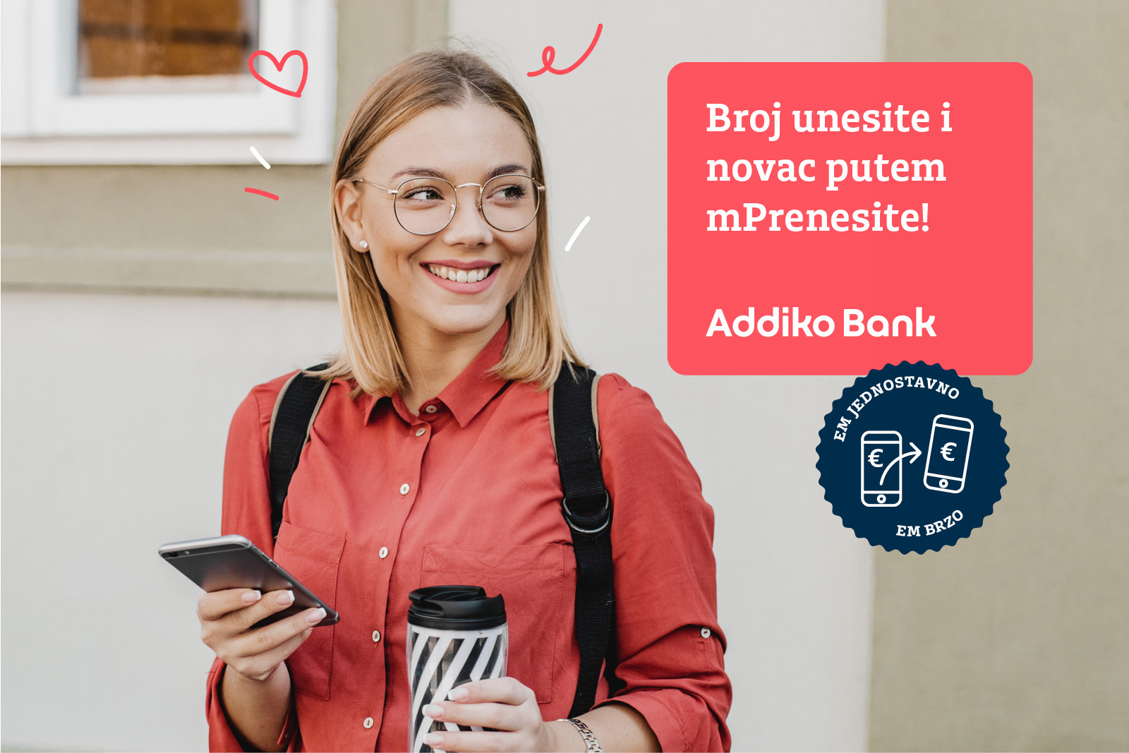 <strong>NOVA FUNKCIONALNOST MOBILNOG BANKARSTVA ADDIKO BANK SARAJEVO: Prenos novca putem broja mobilnog telefona</strong>