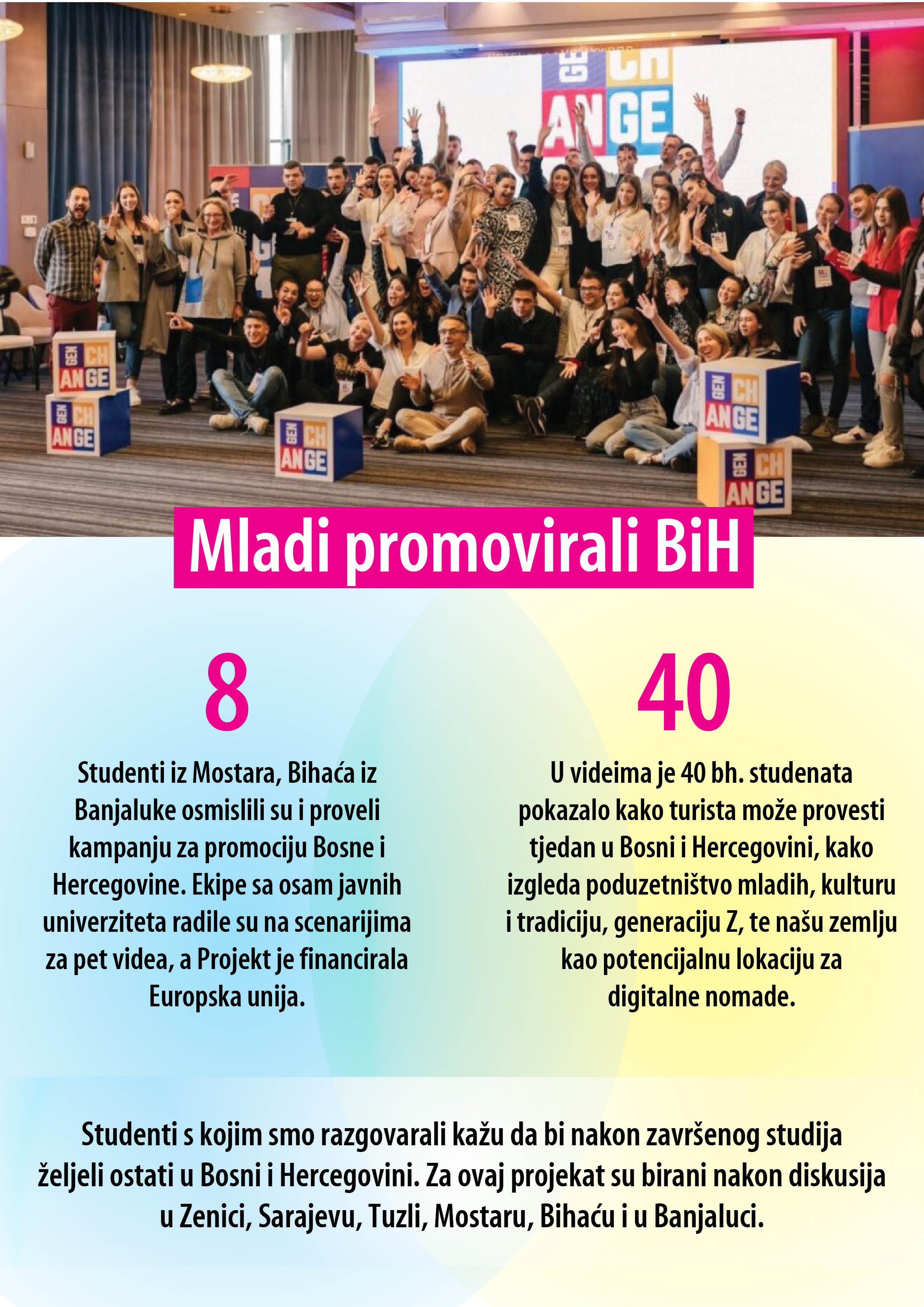 Mladi promovirali BiH...