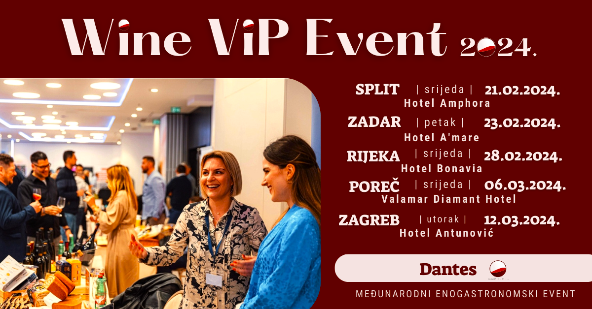 2024 Wine ViP Event: Edukativnim eventima do bolje kvalitete turizma