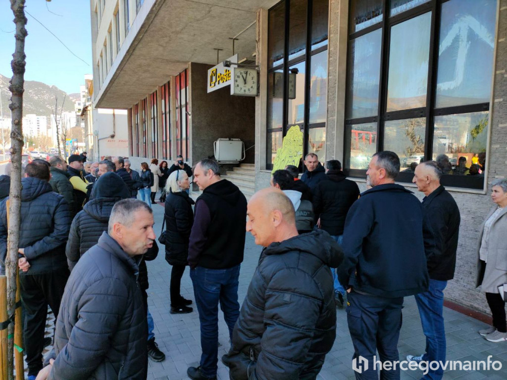 U subotu štrajk upozorenja djelatnika Hrvatske Pošte Mostar